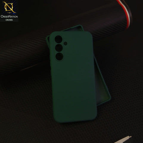 Samsung Galaxy A54 - Dark Green - ONation Silica Gel Series - HQ Liquid Silicone Elegant Colors Camera Protection Soft Case