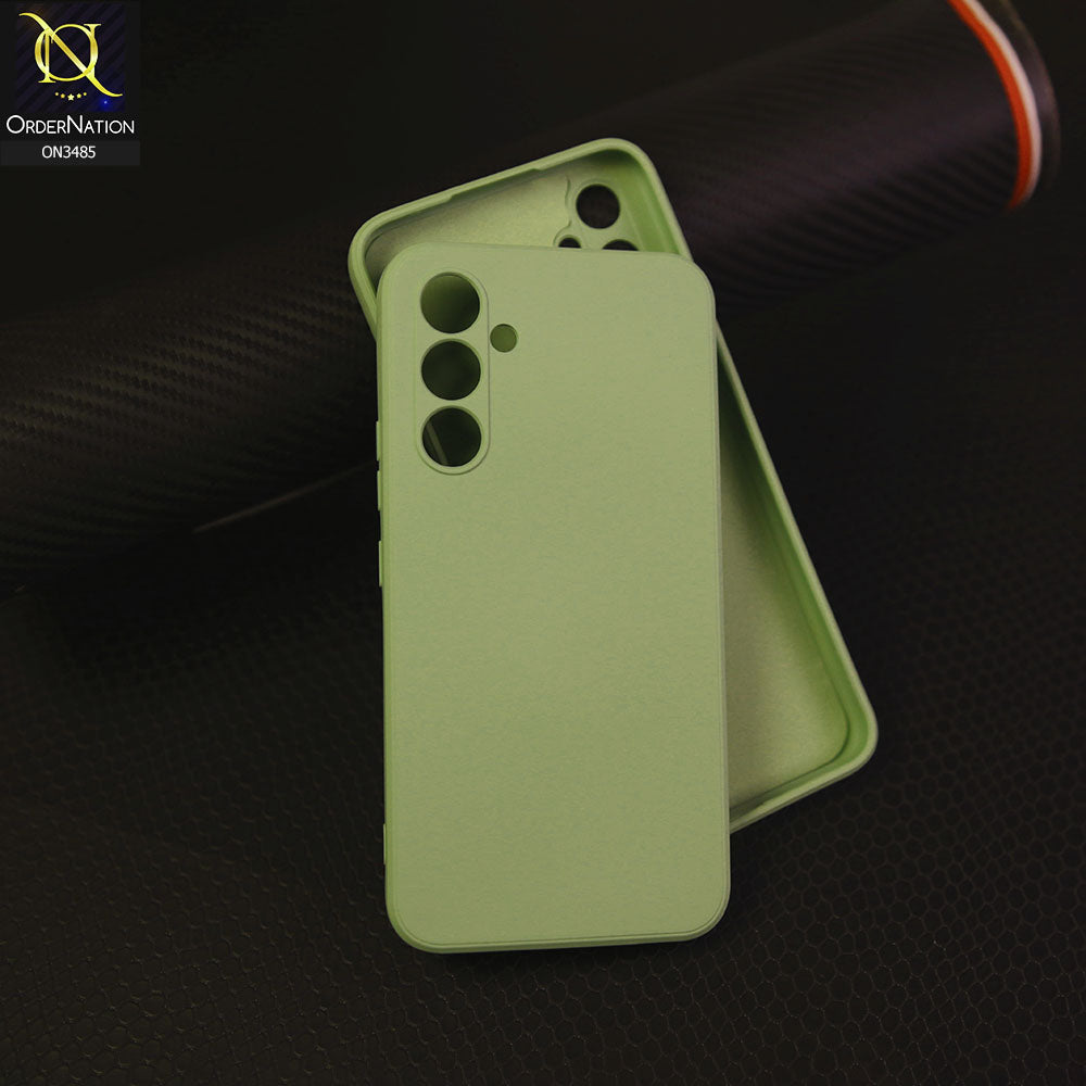 Samsung Galaxy A54 - Light Green - ONation Silica Gel Series - HQ Liquid Silicone Elegant Colors Camera Protection Soft Case