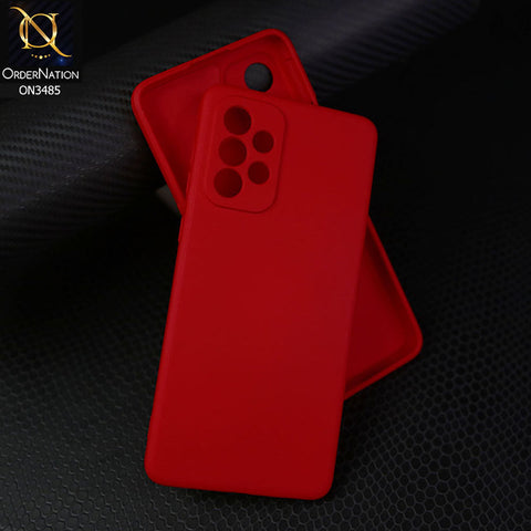 Samsung Galaxy A73 5G Cover - Dark Red - ONation Silica Gel Series - HQ Liquid Silicone Elegant Colors Camera Protection Soft Case