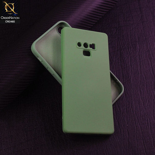 Samsung Galaxy Note 9 Cover - Light Green - ONation Silica Gel Series - HQ Liquid Silicone Elegant Colors Camera Protection Soft Case