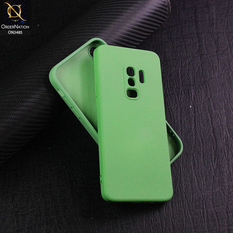 Samsung Galaxy S9 Plus Cover - Light Green - ONation Silica Gel Series - HQ Liquid Silicone Elegant Colors Camera Protection Soft Case