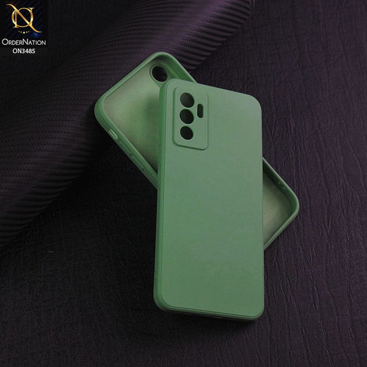 Vivo V23e 5G Cover - Light Green - ONation Silica Gel Series - HQ Liquid Silicone Elegant Colors Camera Protection Soft Case