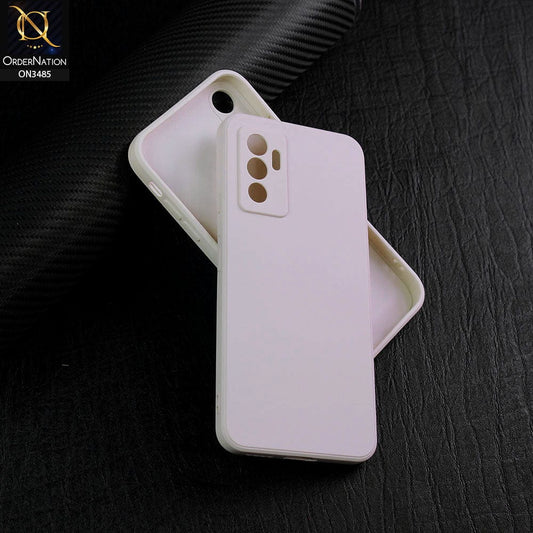 Vivo V23e 5G Cover - Off-White (Not Pure White) - ONation Silica Gel Series - HQ Liquid Silicone Elegant Colors Camera Protection Soft Case