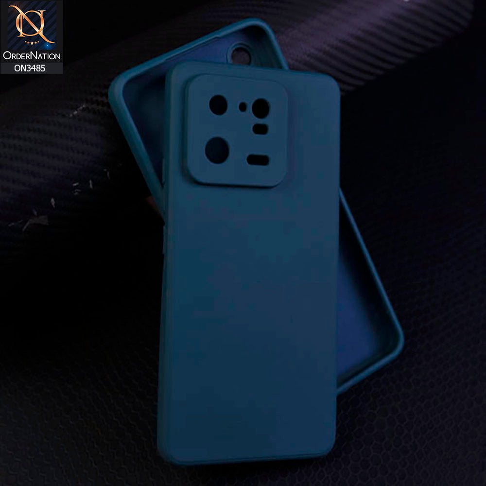 Xiaomi 13 Pro Cover - Blue - ONation Silica Gel Series - HQ Liquid Silicone Elegant Colors Camera Protection Soft Case