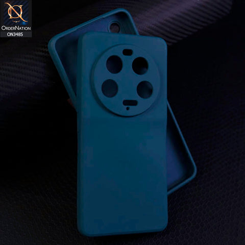 Xiaomi 13 Ultra Cover - Blue - ONation Silica Gel Series - HQ Liquid Silicone Elegant Colors Camera Protection Soft Case