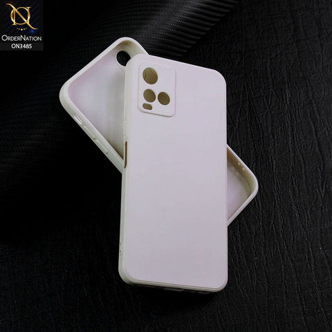 Vivo Y21G Cover - Off-White (Not Pure White) - ONation Silica Gel Series - HQ Liquid Silicone Elegant Colors Camera Protection Soft Case