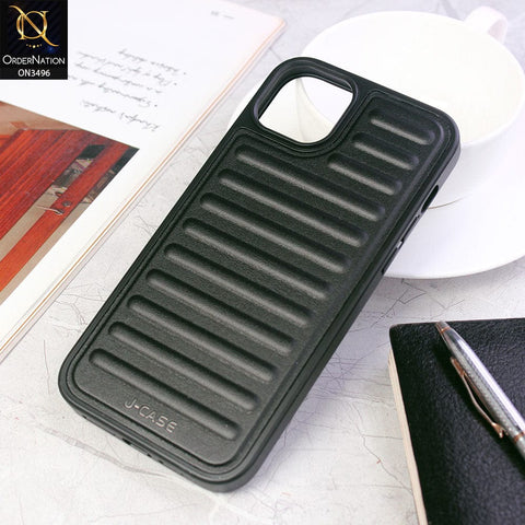 iPhone 14 Plus Cover - Black - J-Case Polo Series Explosion Scratch Resistant High Protection Leather+Tpu Case