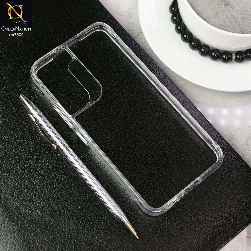 Samsung Galaxy S22 Plus 5G Cover - Transparent - HQ Pure Collection Shock Pocket Technology Anti Yellow Crystal Clear Soft Case