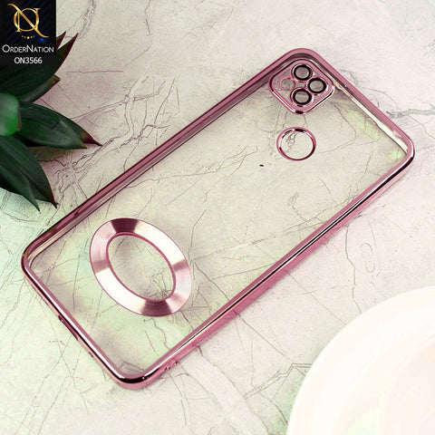 Xiaomi Redmi 9C Cover  - Rose Gold - Electroplating Borders Logo Hole Camera Lens Protection Soft Silicone Case