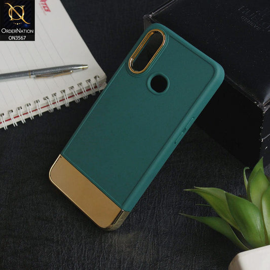 Samsung Galaxy A10s - Green -Camera Electroplated Soft Silicone Case