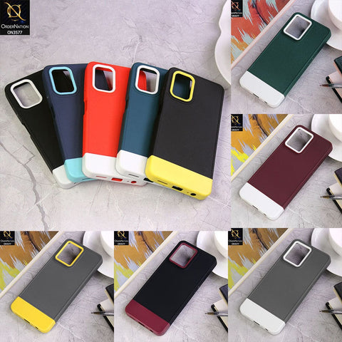 Samsung Galaxy A12 Cover - Design1 - Trendy Double Tone Candy Colour Soft Silicon Protective Case