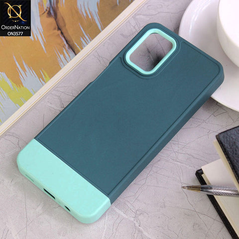 Samsung Galaxy A12 Cover - Design1 - Trendy Double Tone Candy Colour Soft Silicon Protective Case