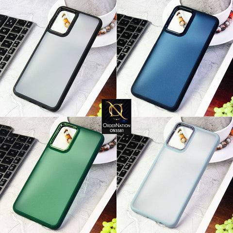 Samsung Galaxy S21 Ultra 5G  Cover - Green -  Trendy Electroplating Camera Shiny Borders Crash Resistant Pc+Tpu Protective Case