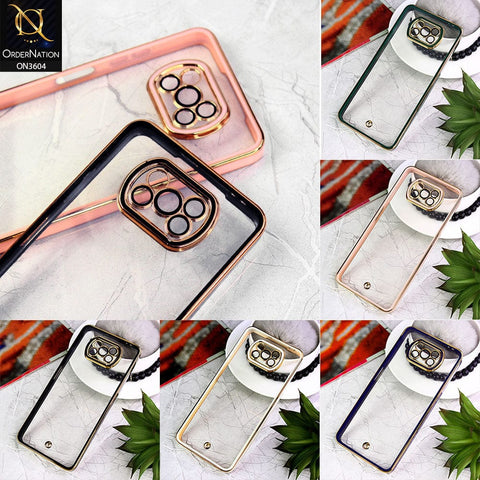 iPhone 8 Plus / 7 Plus Cover - White - New Electroplated Side Borders Camera And Lense Protection Case