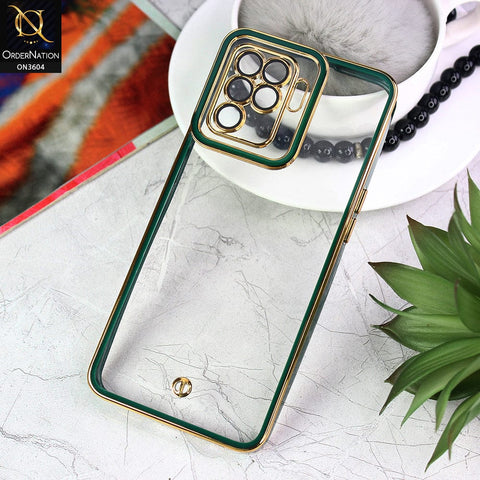 Oppo A94 Cover - Green - New Electroplated Side Borders Camera And Lense Protection Case