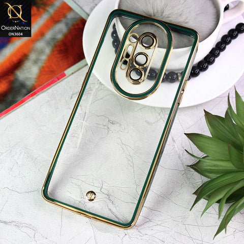 OnePlus 8 Pro Cover - Green - New Electroplated Side Borders Camera And Lense Protection Case