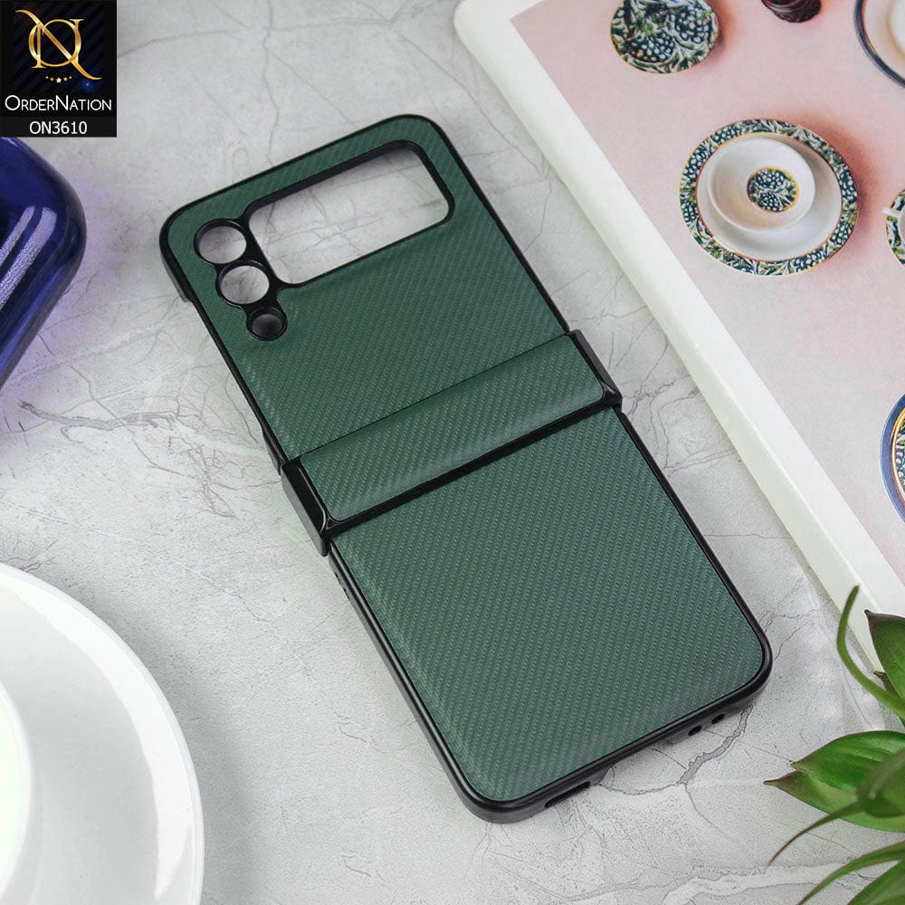 Samsung Galaxy Z Flip 3 5G Cover - Green - All New 4D Design Shockproof Round Borders Protective Case