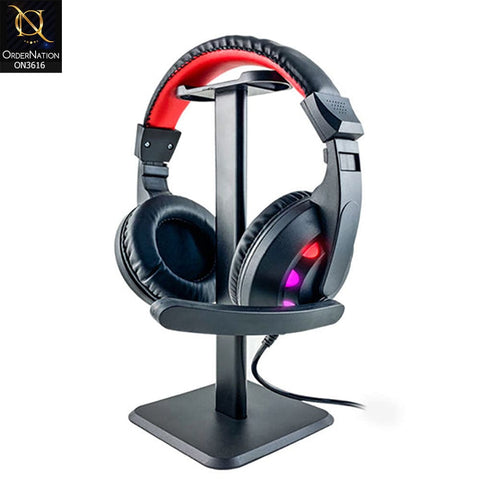 Red - A65 Stereo Gaming Headphone with Microphone & 7 LED for PC, Laptop & Gaming Console