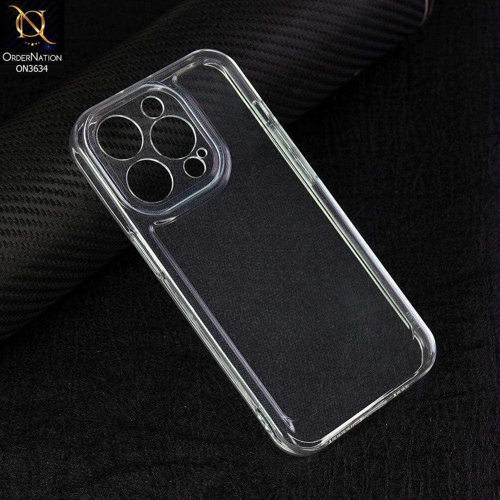 iPhone 14 Pro Cover - Transparent -  Premium Quality No Yellowing Drop Tested Tpu+Pc Clear Soft Edges