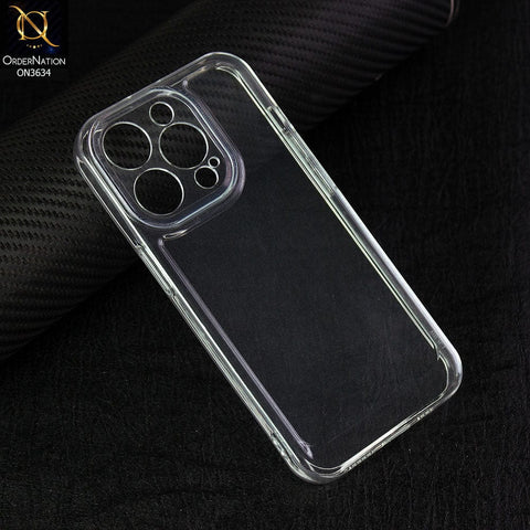 iPhone 14 Pro Cover - Transparent -  Premium Quality No Yellowing Drop Tested Tpu+Pc Clear Soft Edges