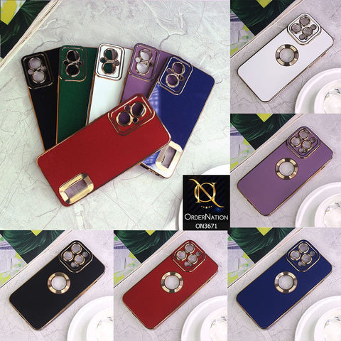 vivo Y55 5G Cover - Mauve - All New Electroplating Borders With Logo Hole Protective Soft Silicon Case