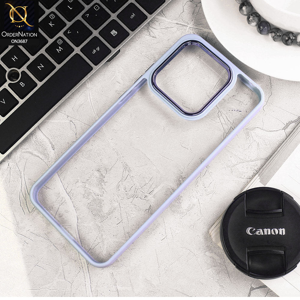 Xiaomi Redmi 10C Cover - Gray - New Electroplating Camera Ring Colored Soft Silicon Borders Protective Clear Back Case