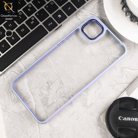 Xiaomi Redmi 10A Cover - Gray - New Electroplating Camera Ring Colored Soft Silicon Borders Protective Clear Back Case