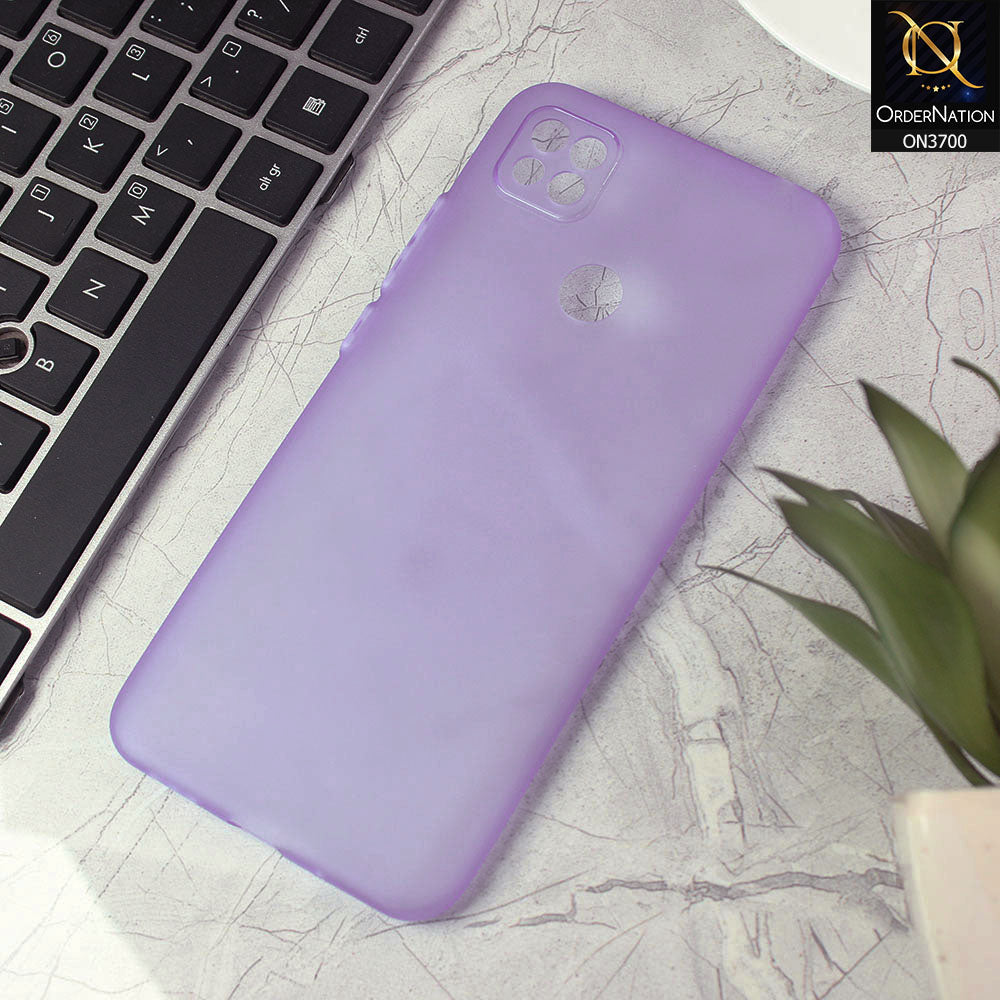 Xiaomi Redmi 9C Cover - Purple - New Ultra Thin Paper Shell Round Borders Soft Case