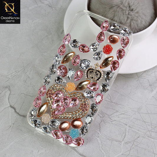 iPhone 12 Cover  - Luxury 3D Purse Gems Rhime Stone Bling Soft Silicon Case