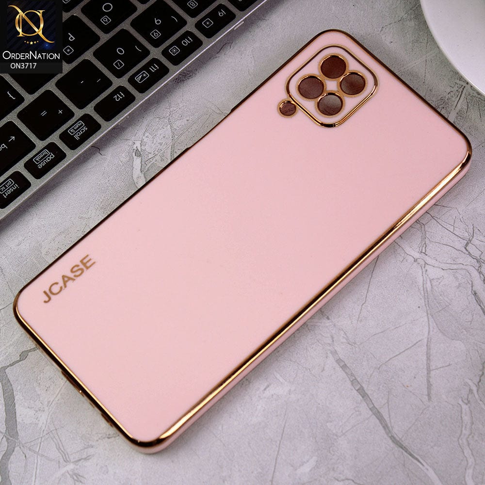 Samsung Galaxy A12 Nacho Cover - Pink - J-Case New Electroplating Borders  Camera Protection Soft Silicon Case