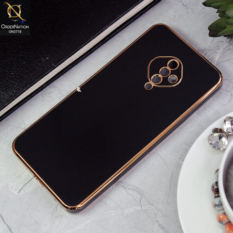 Vivo Y51 (2020 September) Cover - Black - New Electroplating Borders Camera Protective Soft Silicon Case