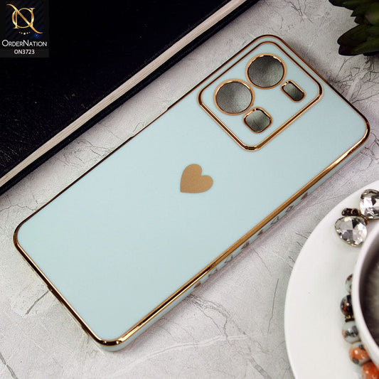 Vivo Y35 4G Cover - Sea Green - New Electroplating Borders  Camera Protection Soft Silicon Case