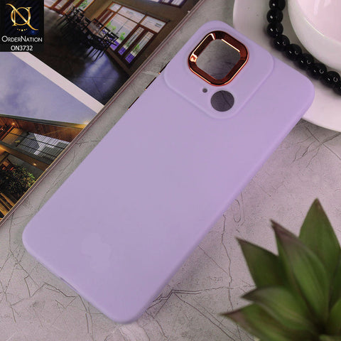 Xiaomi Redmi 10C Cover - Purple - Electroplated Camera Border Soft Silicon Case