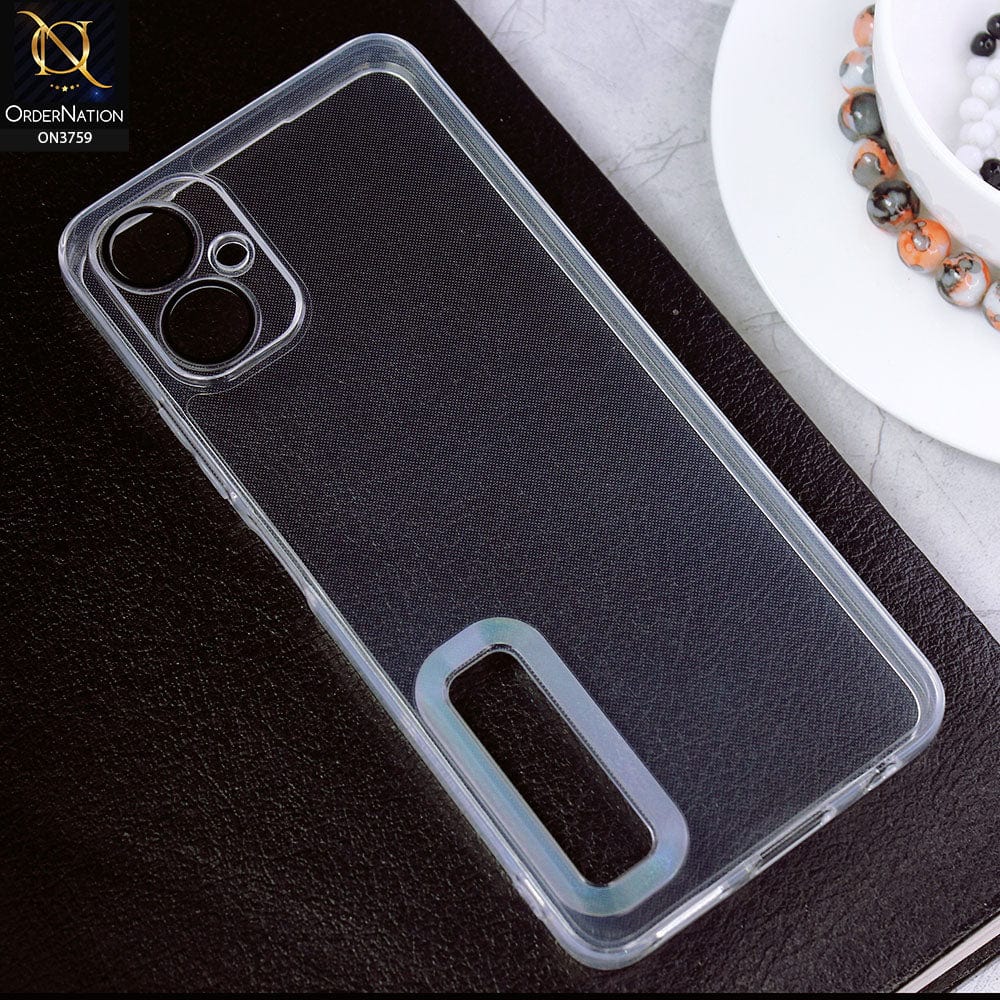 Tecno Camon 19 Neo Cover - Transparent - Logo Hole Camera Lense Protection Soft Silicon Transparent Case