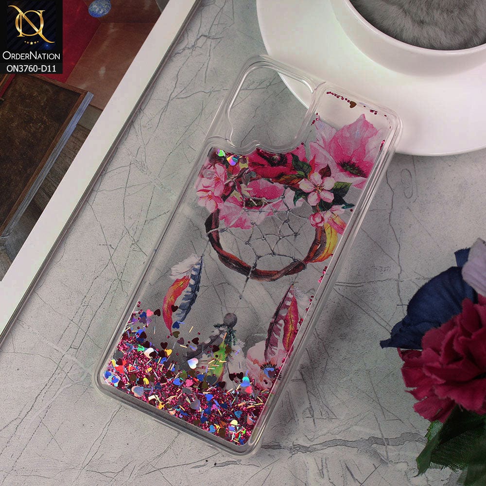 Samsung Galaxy M22 Cover - Design 11 - Soft Silicone Bling Sparkle Moving  Liquid Glitter Case