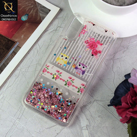 Vivo S1 Cover - Design 12 - Soft Silicone Bling Sparkle Moving  Liquid Glitter Case