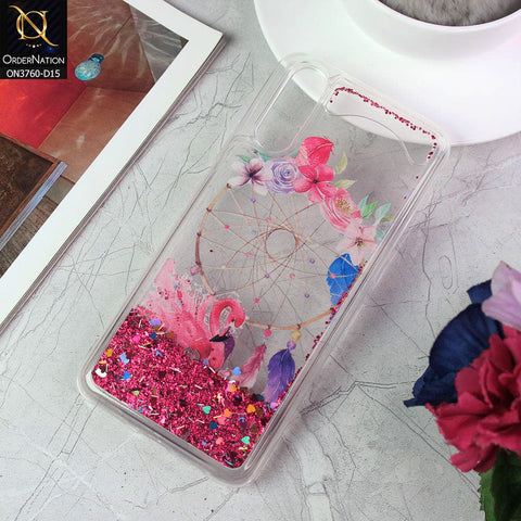 Vivo S1 Cover - Design 15 - Soft Silicone Bling Sparkle Moving  Liquid Glitter Case