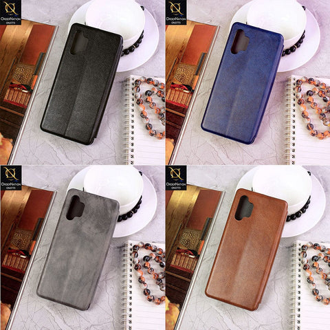 Samsung Galaxy S22 Ultra 5G Cover - Gray - All New Premium Megnatic Leather Texture Flip Book Soft Case