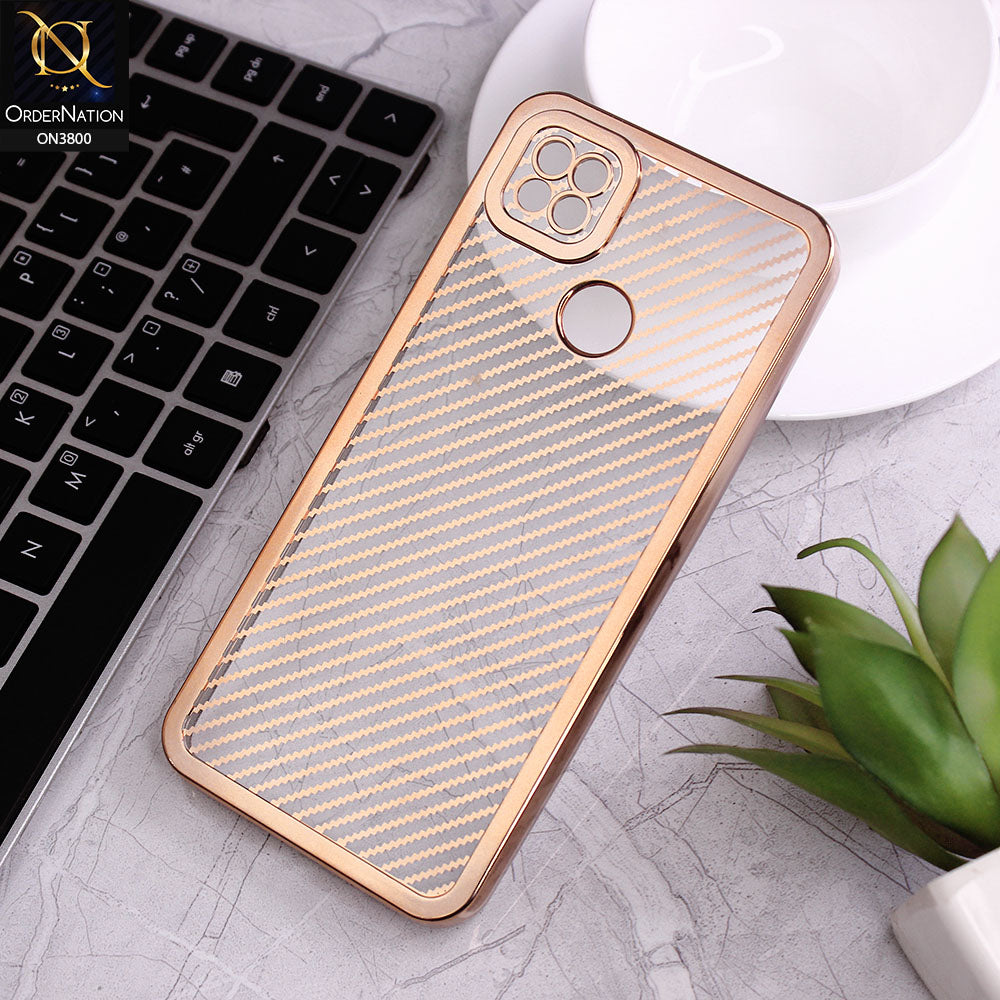 Xiaomi Redmi 9C Cover - Golden - new ziggy lines camera protection Soft Silicon case