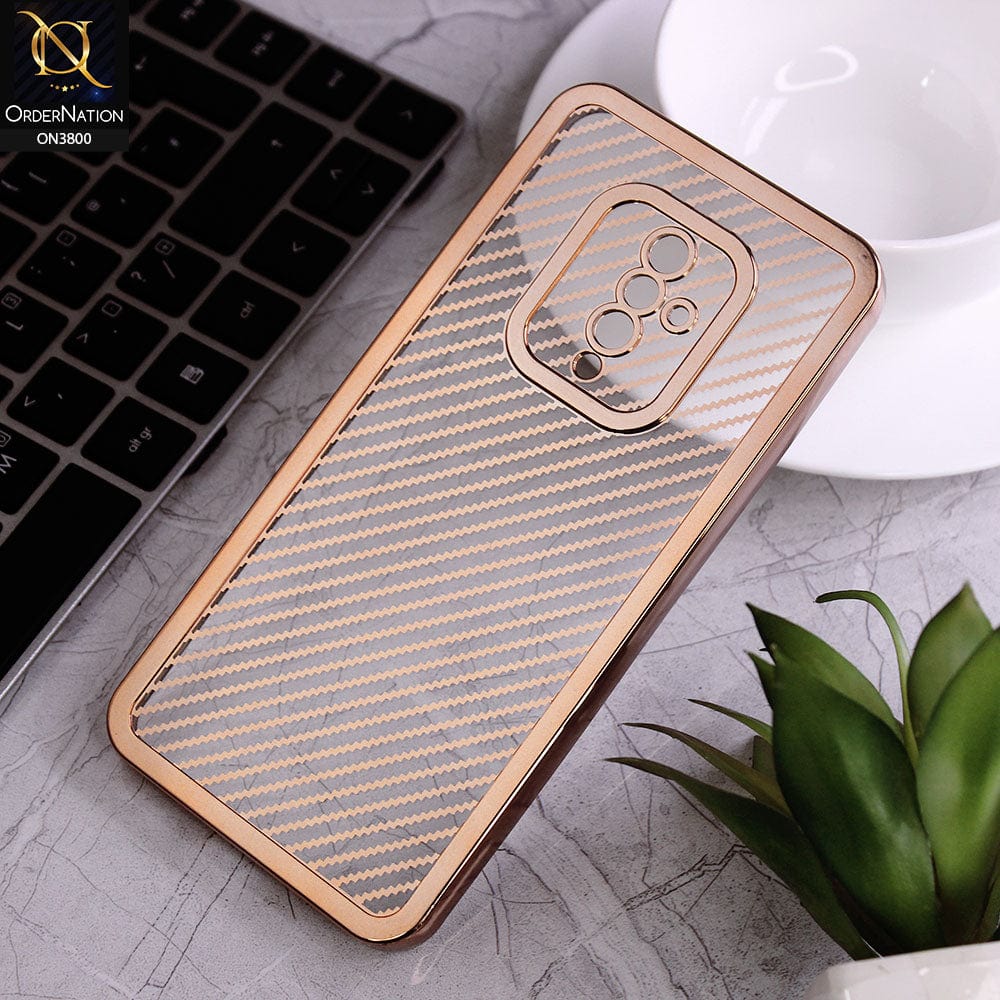 Vivo Y51 (2020 September) Cover - Golden - new ziggy lines camera protection Soft Silicon case