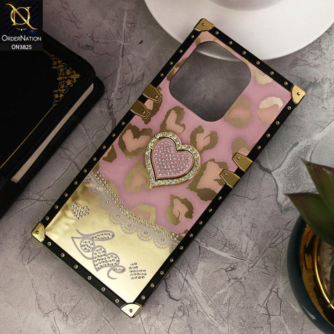 Xiaomi Redmi 10C Cover - Design 1 - Heart Bling Diamond Glitter Soft TPU Trunk Case With Ring Holder