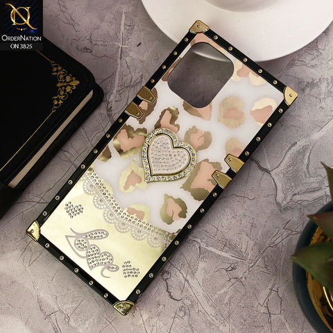 Redmi 12 Cover - Design2 - Heart Bling Diamond Glitter Soft TPU Trunk Case With Ring Holder