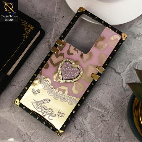 Vivo Y36 5G Cover - Design1 - Heart Bling Diamond Glitter Soft TPU Trunk Case With Ring Holder