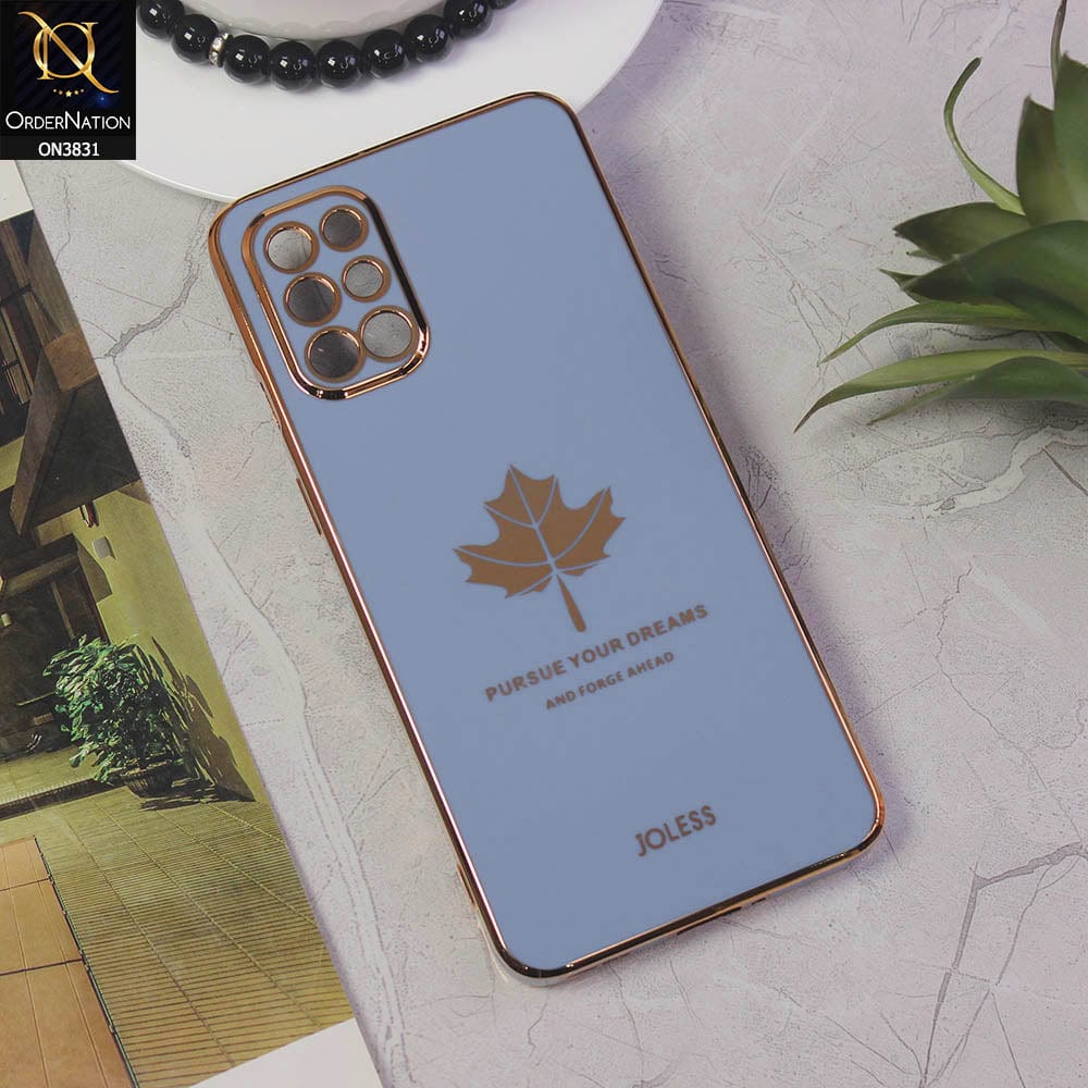 OnePlus 9R Cover - Design 4 - New Electroplating Borders Maple Leaf Camera Protection Soft Silicone Case