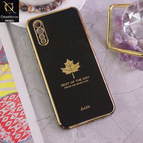 Vivo S1 Cover - Design 1 - New Electroplating Borders Maple Leaf Camera Protection Soft Silicone Case