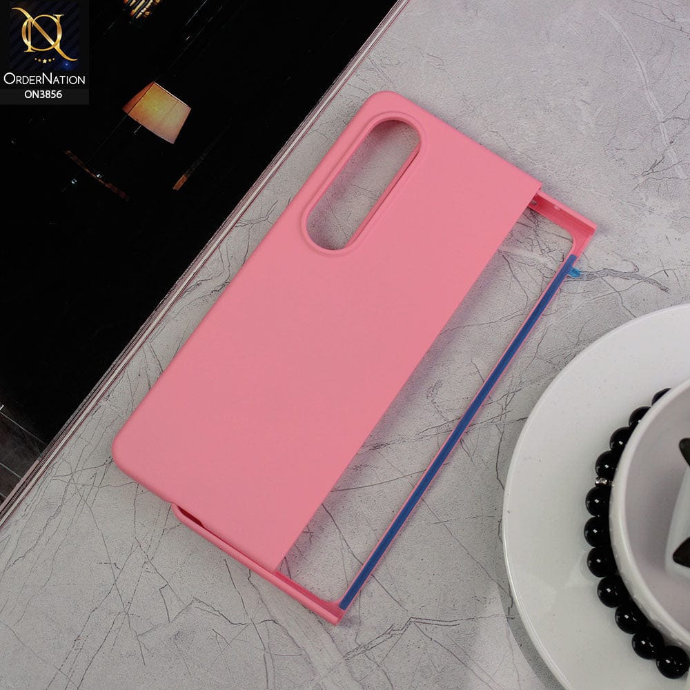 Samsung Galaxy Z Fold 4 5G Cover - Pink - Ultra Thin Matte Pc Camera Protection Case