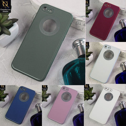 iPhone SE 2020  Cover - Design 4  - New Shine Soft Borders Camera Bumper Protection Glossy Logo Hole Case