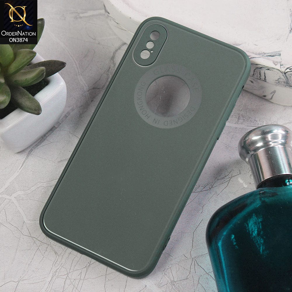 iPhone XS / X  Cover - Design 4  - New Shine Soft Borders Camera Bumper Protection Glossy Logo Hole Case