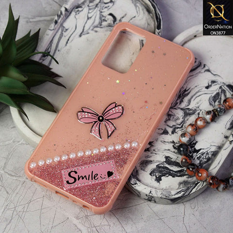 Oppo A16  Cover - Pink - New Shine Soft Borders Camera Bumper Protection Glossy Logo Hole Case