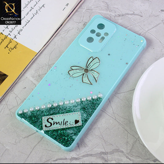 Xiaomi Redmi Note 10S Cover - Sea Green - New Shine Soft Borders Camera Bumper Protection Glossy Logo Hole Case